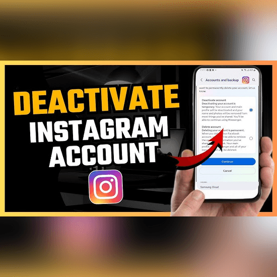 how to deactivate Instagram account temporarily 2026